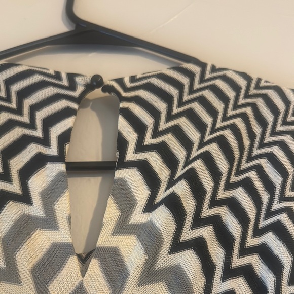 Missoni Black and White Sheath Dress Sleeveless Scoop Neck